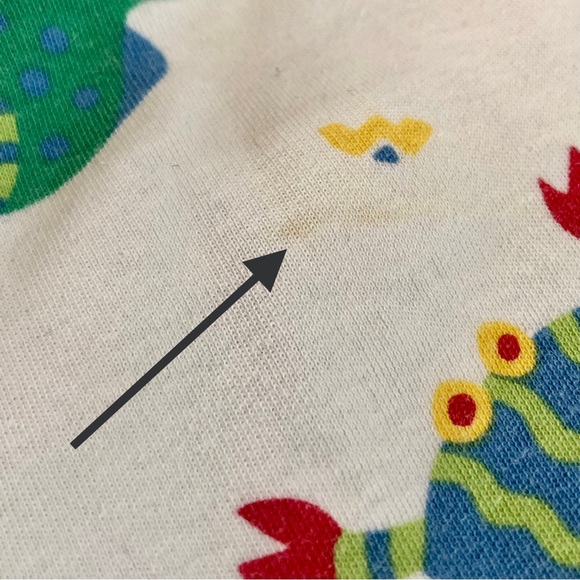 Vtg Gymboree Baby Blanket Reversible Lovey Security Tropical Fish Crab Parrot - Picture 5 of 10